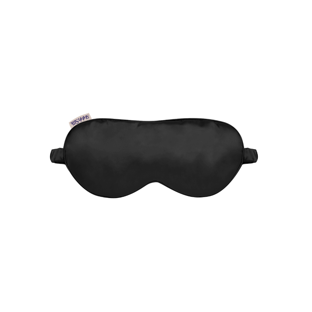 Shhh Silk Black Silk Sleep Mask